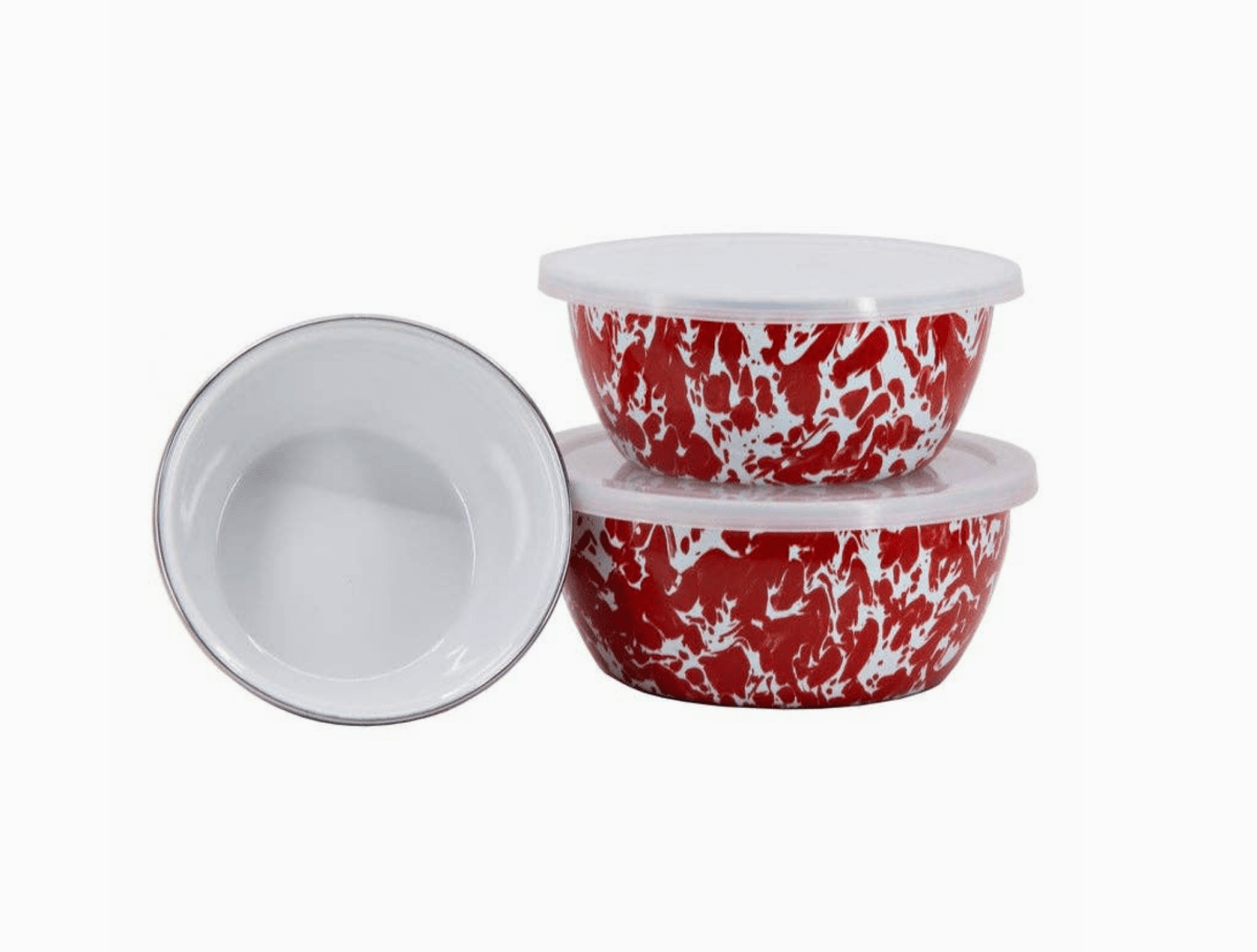 Ensemble de 3 Petits Bols et Couvercles Crow Canyon - Ex - voto