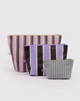 Ensemble de 3 Pochettes Go Baggu Candy Shop Stripes - Ex - voto