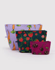 Ensemble de 3 Pochettes Go Baggu Carrots & Berries - Ex - voto