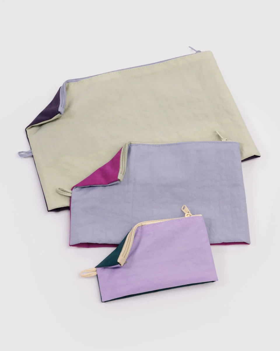 Ensemble de 3 Pochettes Go Baggu Lagoon Mix - Ex - voto