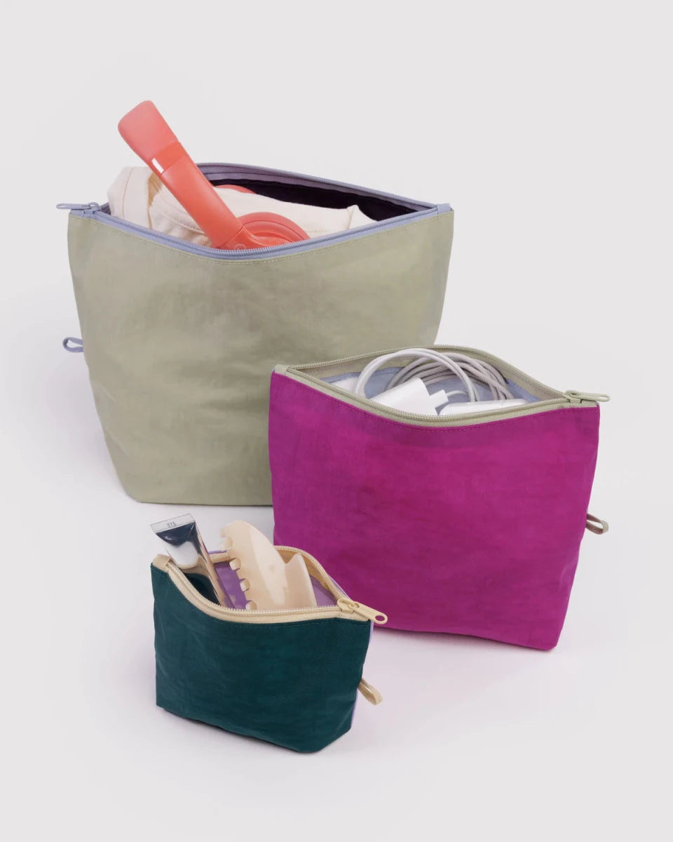 Ensemble de 3 Pochettes Go Baggu Lagoon Mix - Ex - voto