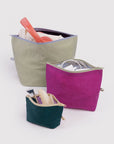 Ensemble de 3 Pochettes Go Baggu Lagoon Mix - Ex - voto