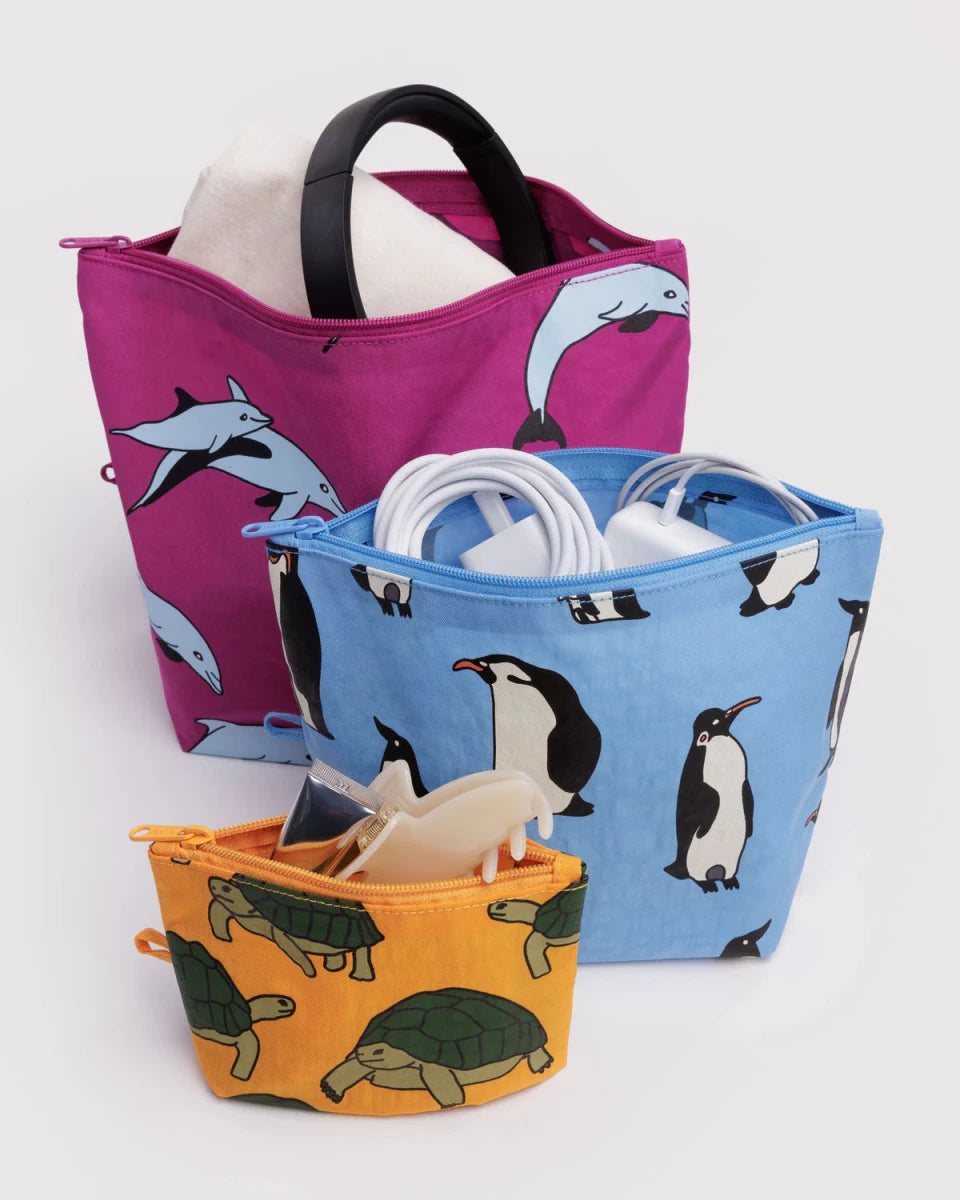Ensemble de 3 Pochettes Go Baggu Vacation Animals - Ex - voto