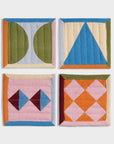 Ensemble de 4 Sous - Verres Quilt &Klevering - Ex - voto
