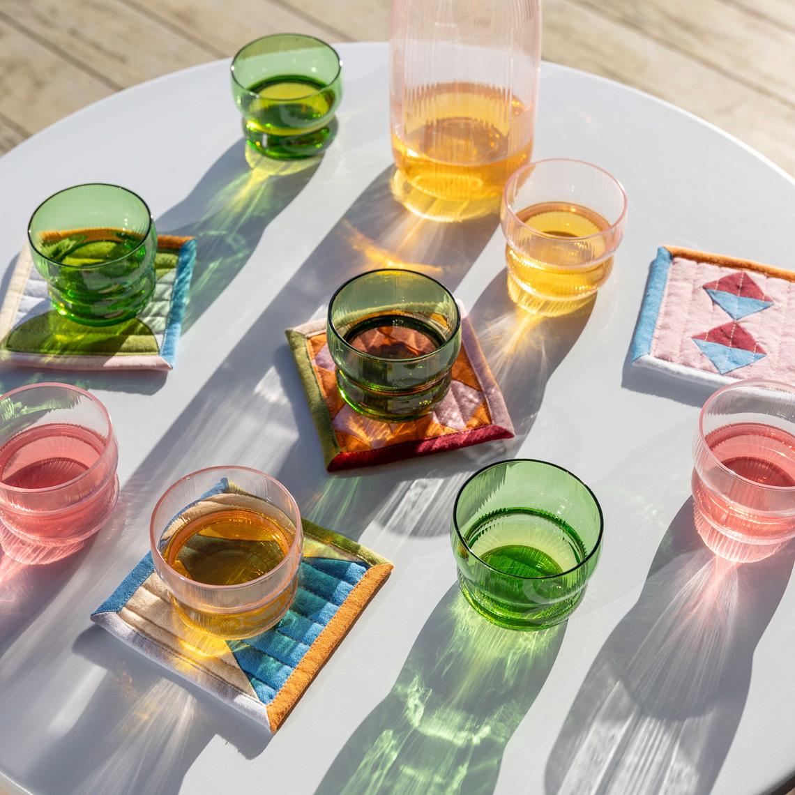 Ensemble de 4 Sous - Verres Quilt &amp;Klevering - Ex - voto