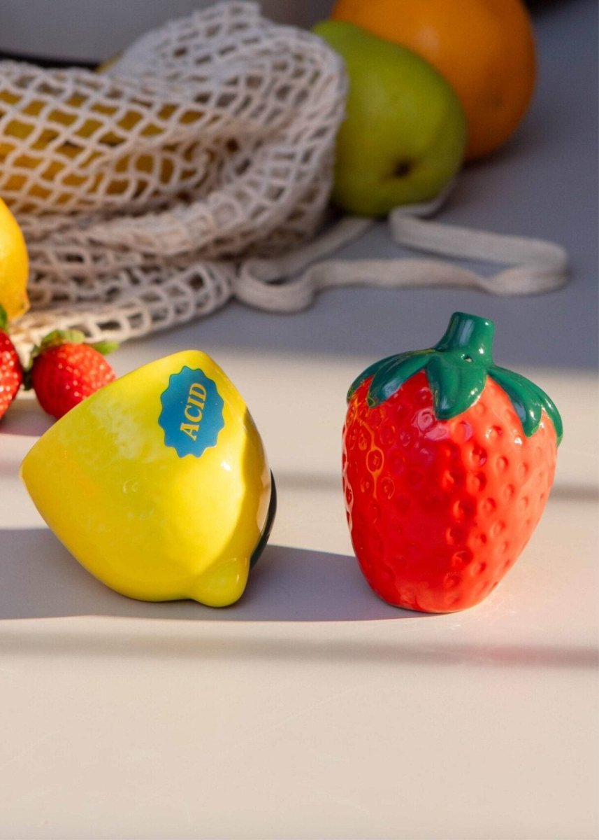 Ensemble Salière et Poivrière Fruits DOIY - Ex - voto