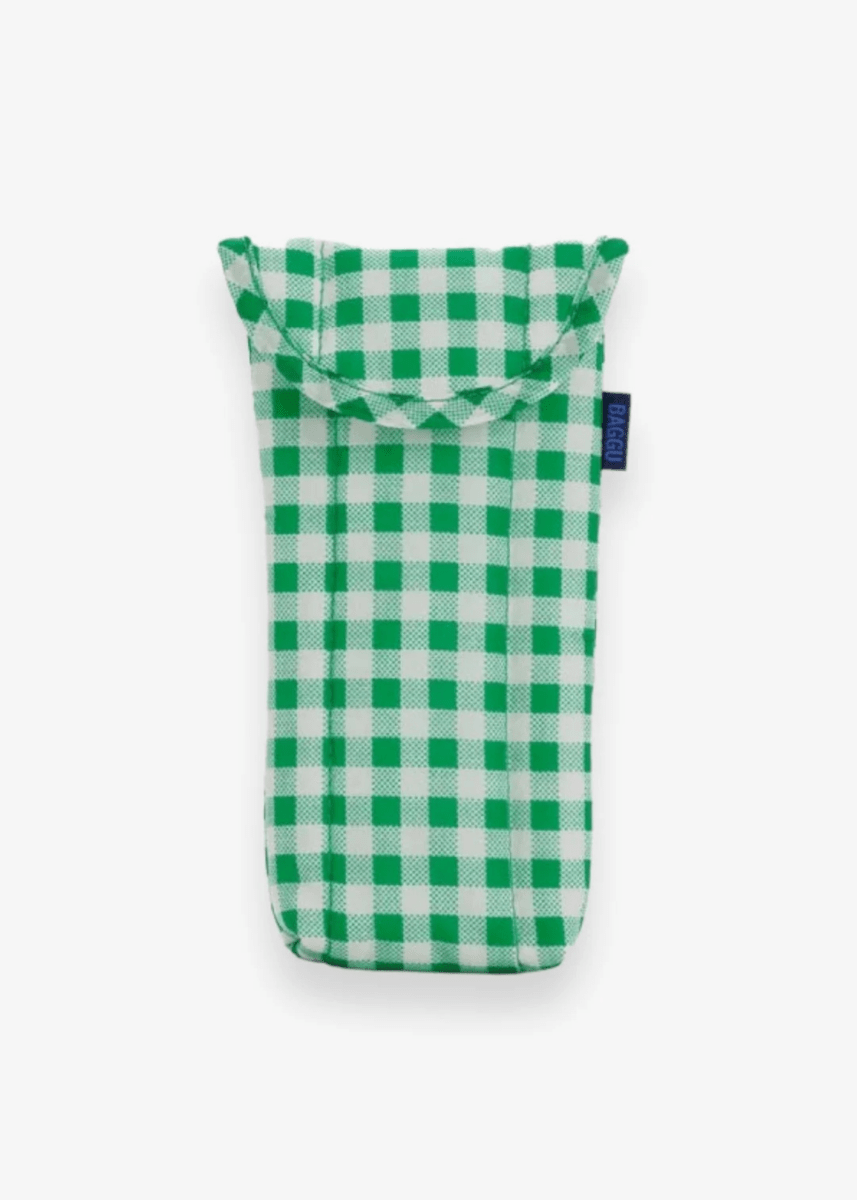Étui à lunettes Baggu Green Gingham - Ex - voto