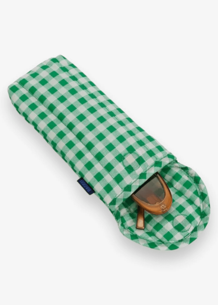 Étui à lunettes Baggu Green Gingham - Ex - voto