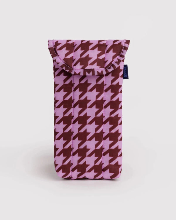 Étui à Lunettes Baggu Pink Houndstooth - Ex-voto