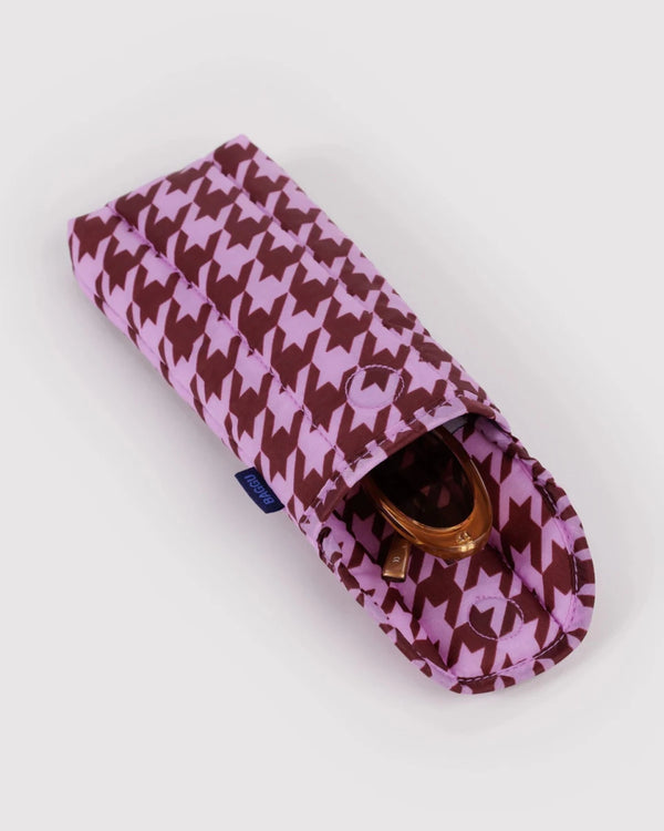 Étui à Lunettes Baggu Pink Houndstooth - Ex-voto