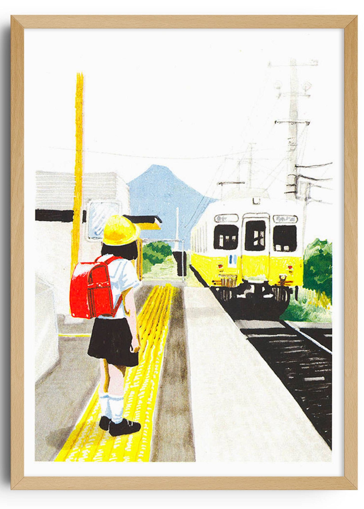 Affiche On the train going to Amanohashidate 12 x 17po Goo Ltd Kiblind