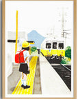 Affiche On the train going to Amanohashidate 12 x 17po Goo Ltd Kiblind