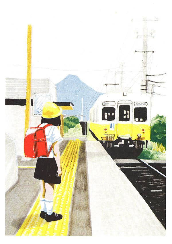 Affiche On the train going to Amanohashidate 12 x 17po Goo Ltd Kiblind