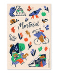 Feuille d'autocollants Balade à Montréal Paperole - Ex - voto