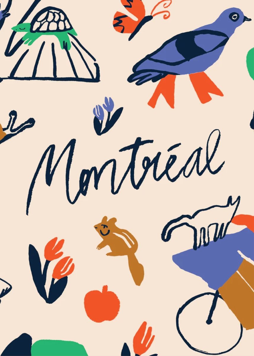 Feuille d&#39;autocollants Balade à Montréal Paperole - Ex - voto