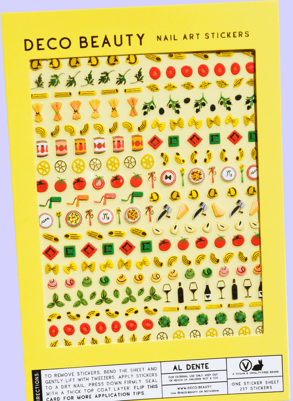 Feuille d'Autocollants pour Ongles Al Dente Deco Beauty - Ex-voto