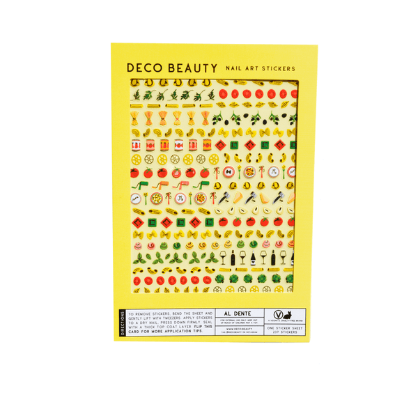Feuille d'Autocollants pour Ongles Al Dente Deco Beauty - Ex-voto