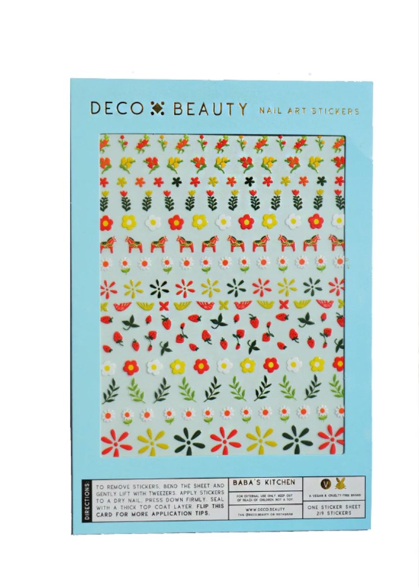 Feuille d’Autocollants pour ongles Deco Beauty - Ex - voto
