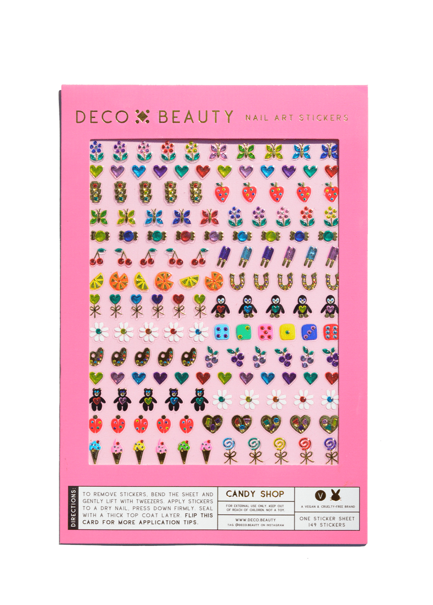 Feuille d'Autocollants pour ongles Deco Beauty Candy Shop - Ex - voto