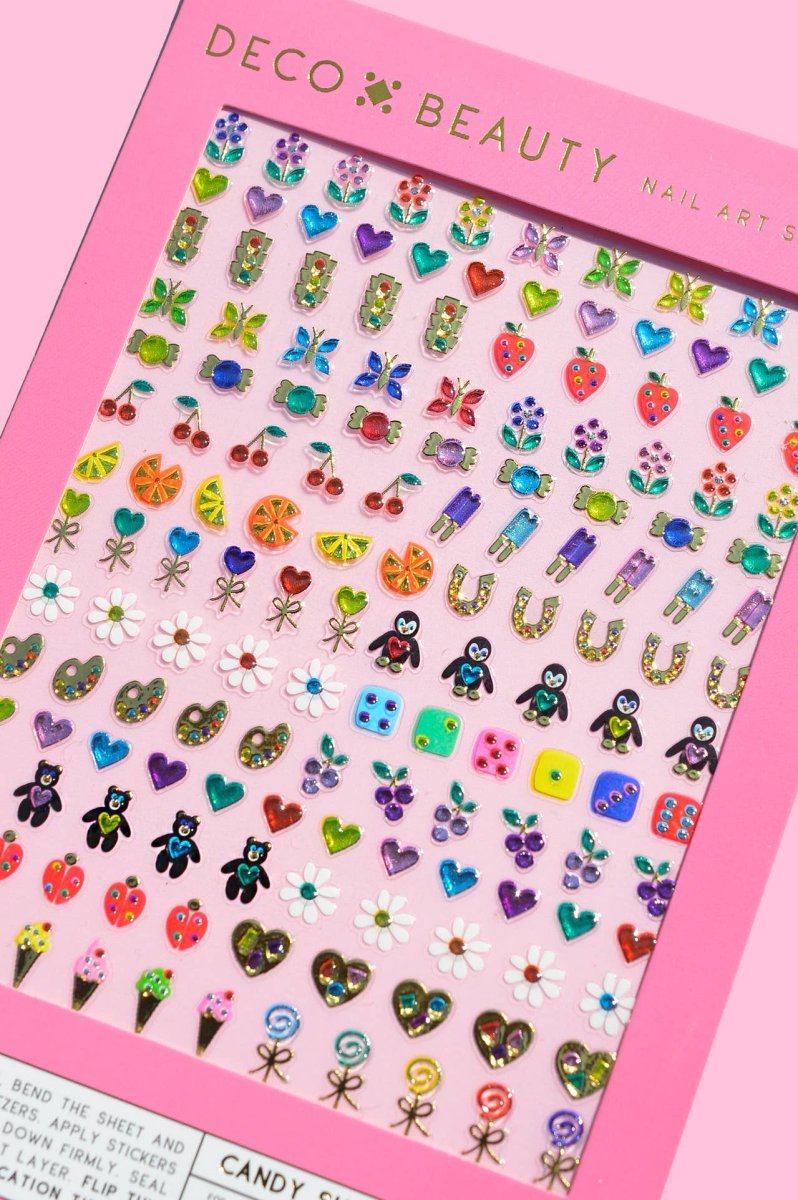 Feuille d'Autocollants pour ongles Deco Beauty Candy Shop - Ex - voto