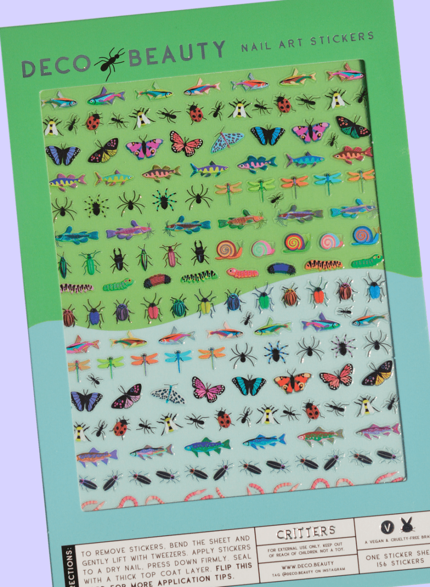 Feuille d'Autocollants pour ongles Deco Beauty Critters - Ex - voto