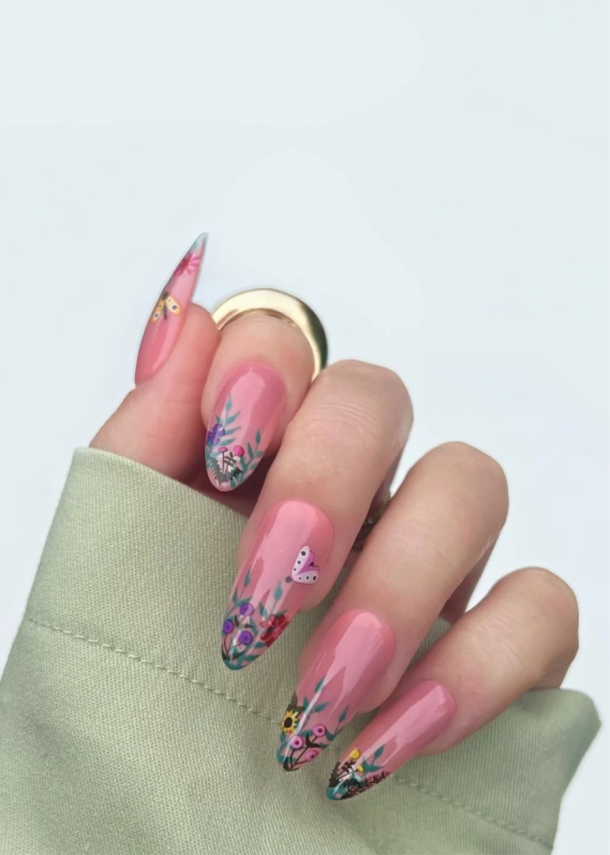 Feuille d’Autocollants pour ongles Deco Beauty - Fleurs et bijoux - Ex - voto