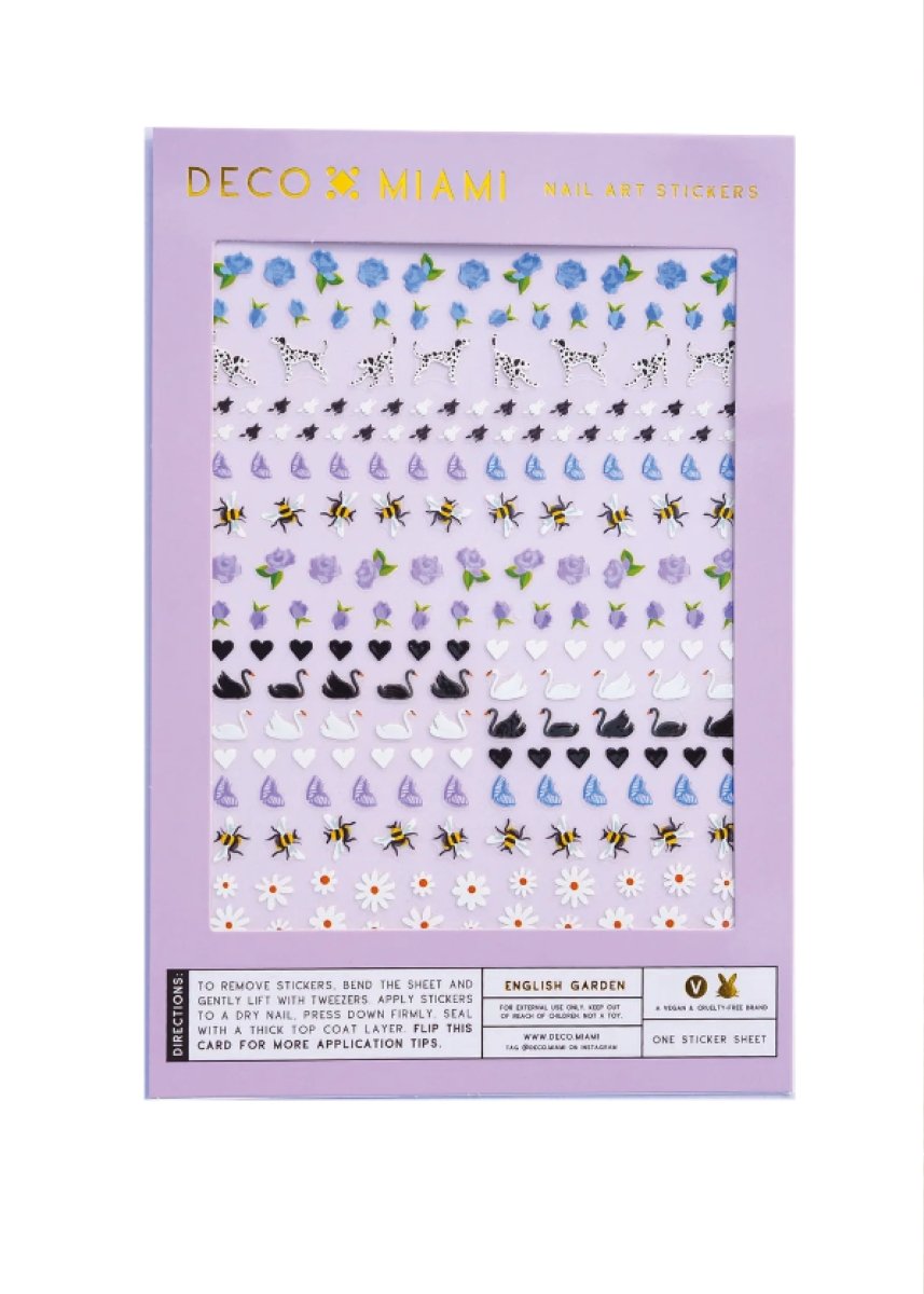 Feuille d’Autocollants pour ongles Deco Beauty - Fleurs et bijoux - Ex - voto