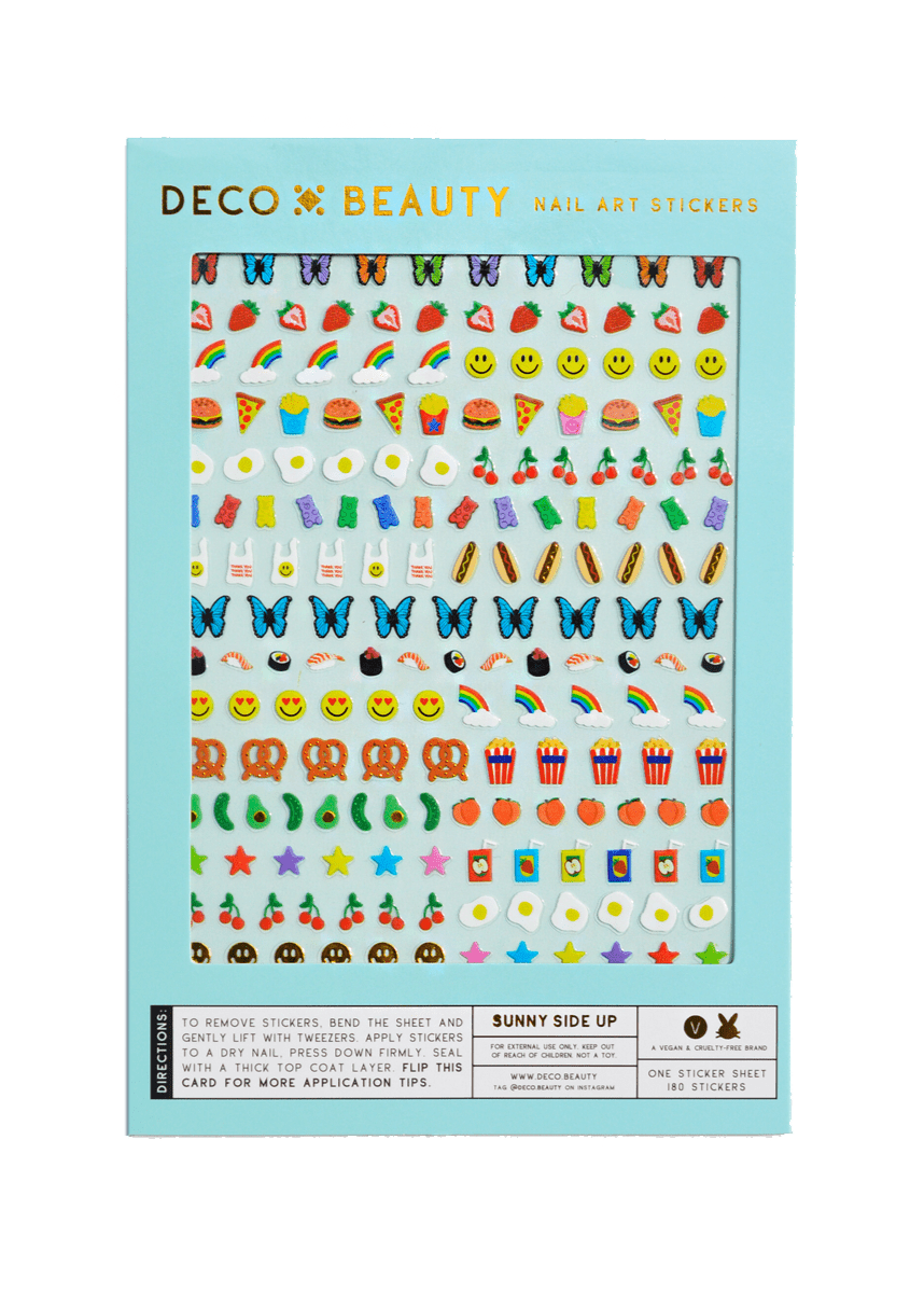 Feuille d'Autocollants pour ongles Deco Beauty Sunny Side Up - Ex - voto