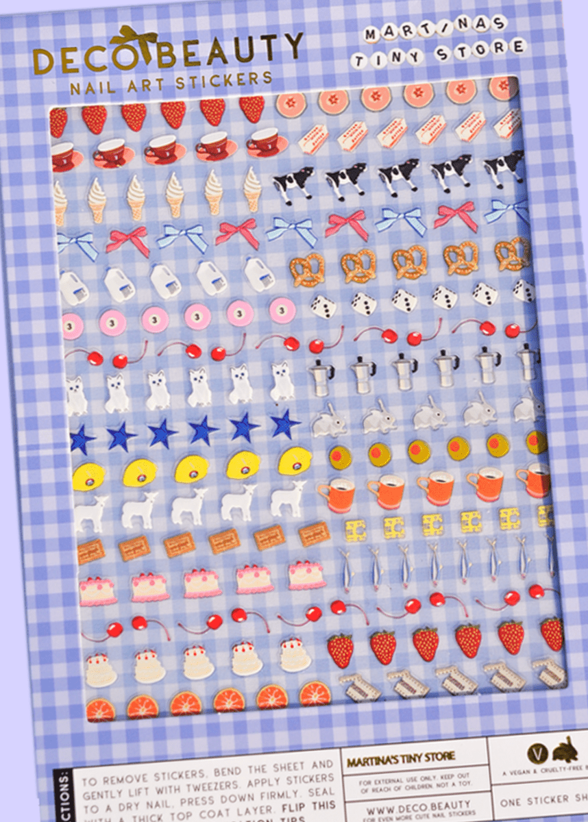 Feuille d'Autocollants pour ongles Deco Beauty x MARTINA'S TINY STORE - Ex - voto