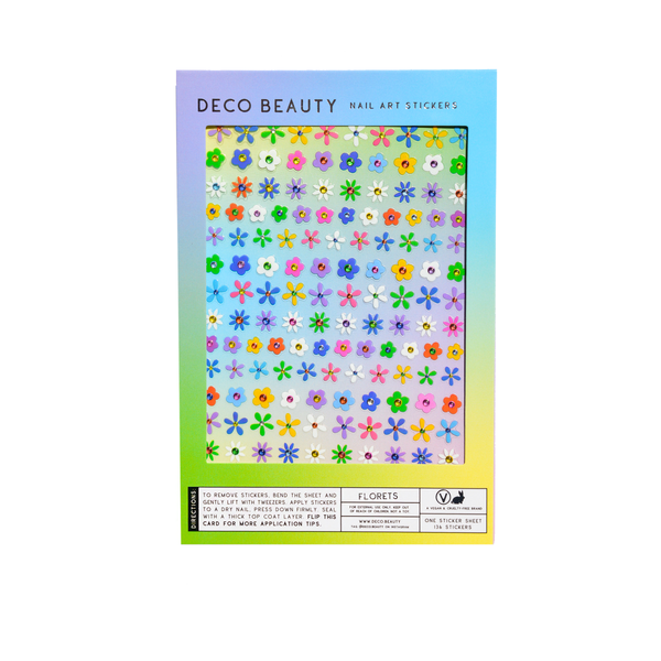 Feuille D'autocollants pour Ongles Florets Deco Beauty - Ex-voto