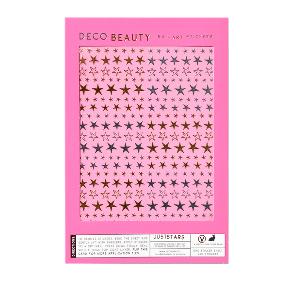 Feuille D'autocollants pour Ongles Just Stars Deco Beauty - Ex-voto