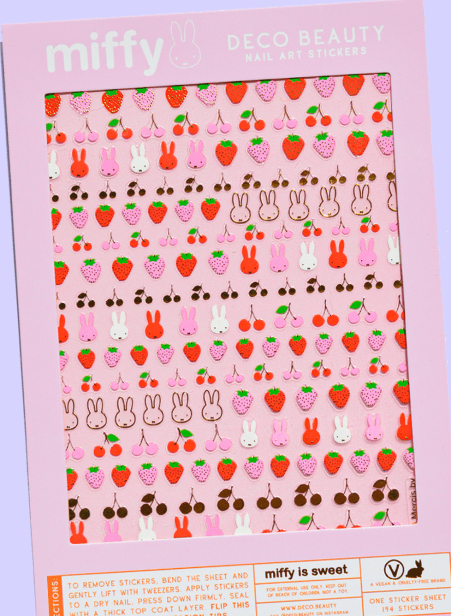 Feuille d'Autocollants pour Ongles Miffy is Sweet Deco Beauty - Ex - voto
