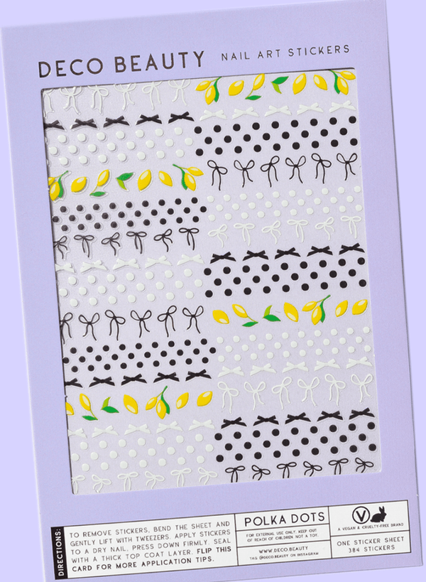 Feuille D'autocollants pour Ongles Polka Dots Deco Beauty - Ex-voto