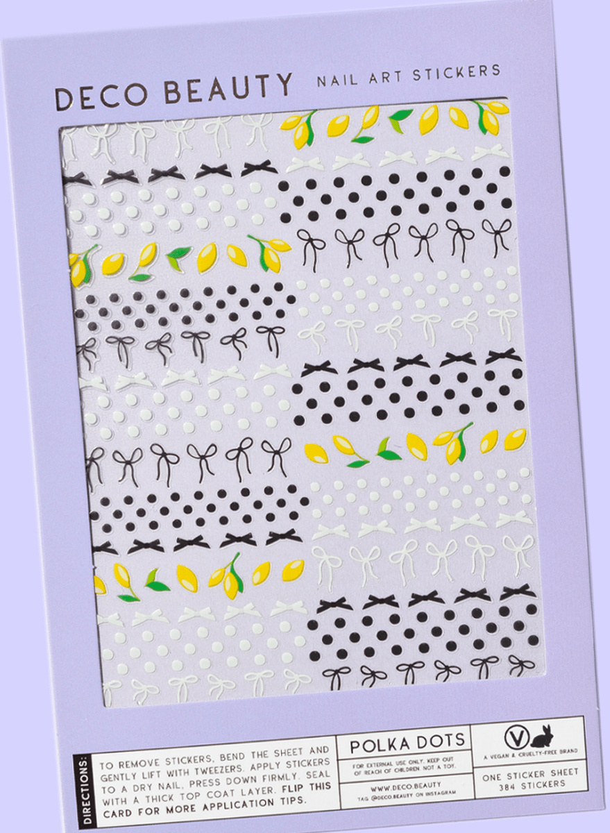 Feuille D'autocollants pour Ongles Polka Dots Deco Beauty - Ex-voto