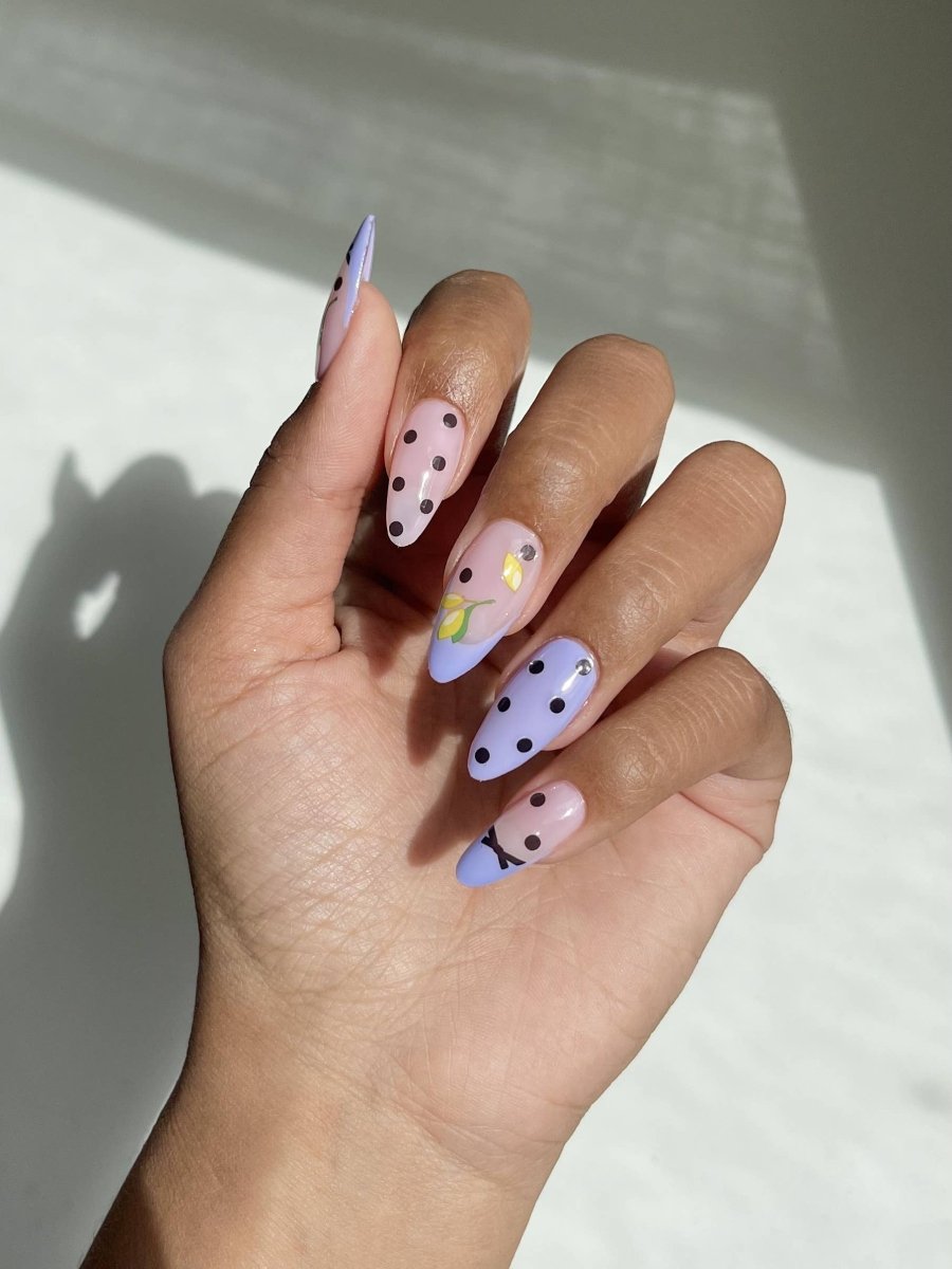 Feuille D'autocollants pour Ongles Polka Dots Deco Beauty - Ex-voto