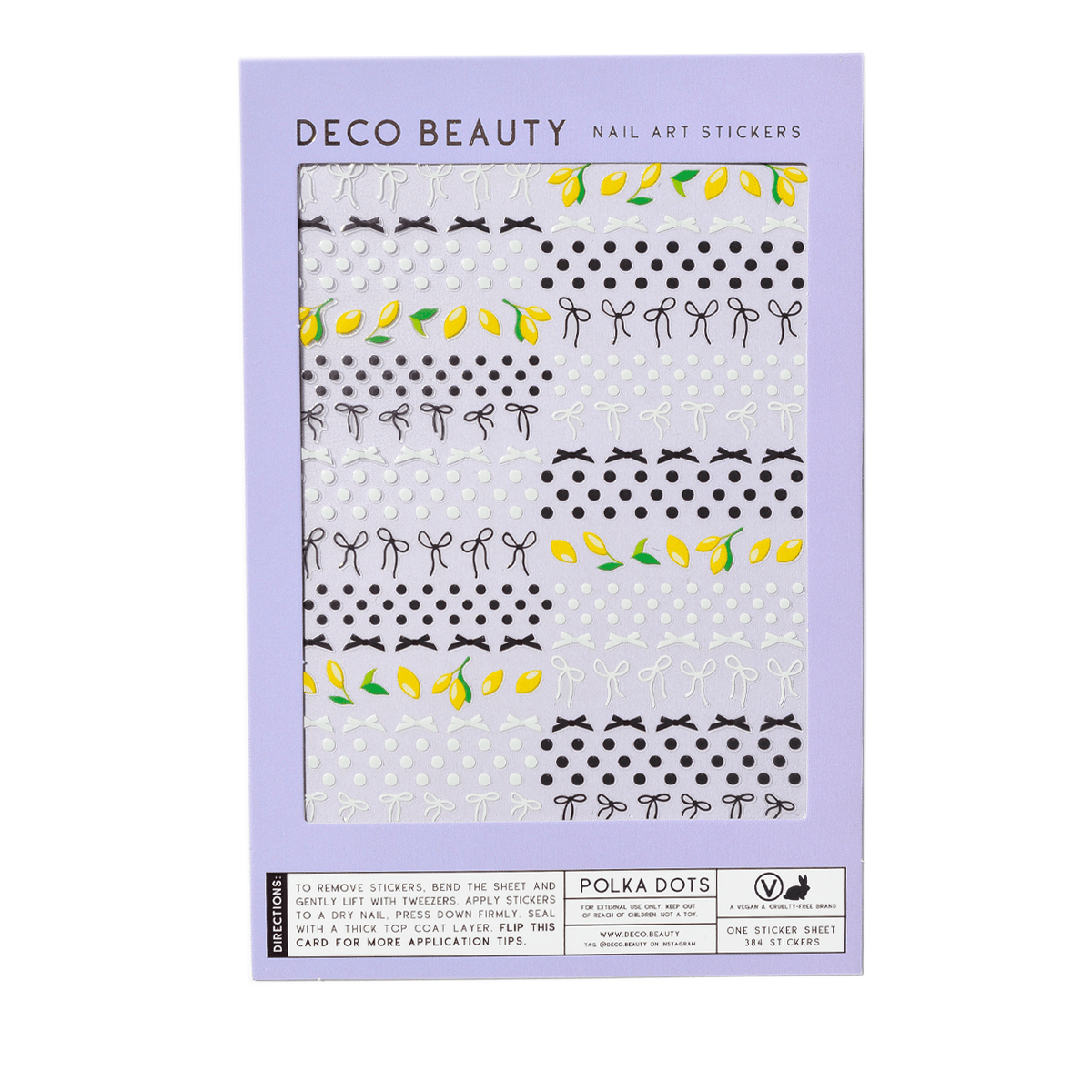 Feuille D'autocollants pour Ongles Polka Dots Deco Beauty - Ex-voto