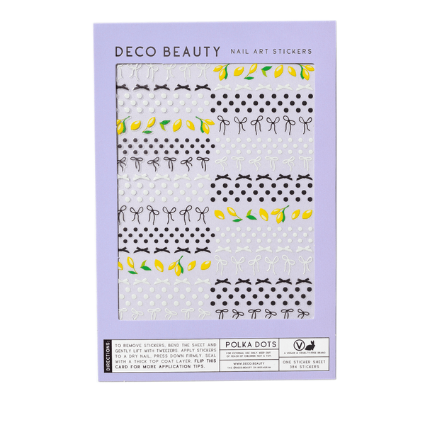 Feuille D'autocollants pour Ongles Polka Dots Deco Beauty - Ex-voto