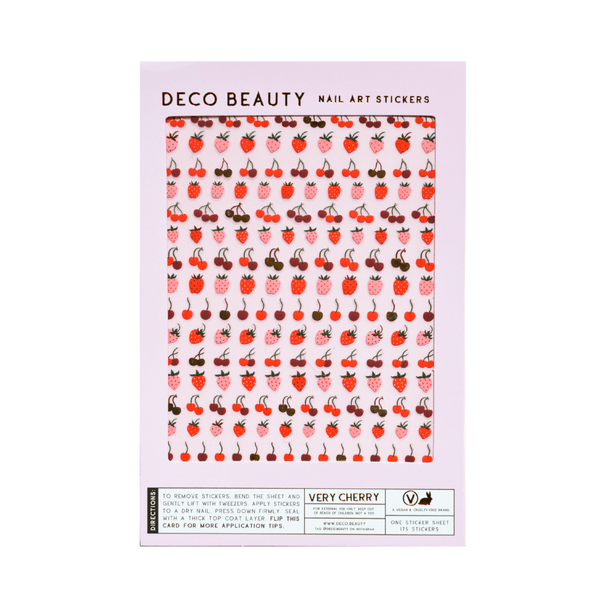 Feuille d'Autocollants pour Ongles Very Cherry Deco Beauty - Ex-voto