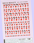 Feuille d'Autocollants pour Ongles Very Cherry Deco Beauty - Ex-voto