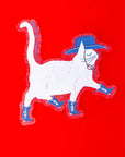 Autocollant Cowboy Cat Bromstad Printing Co