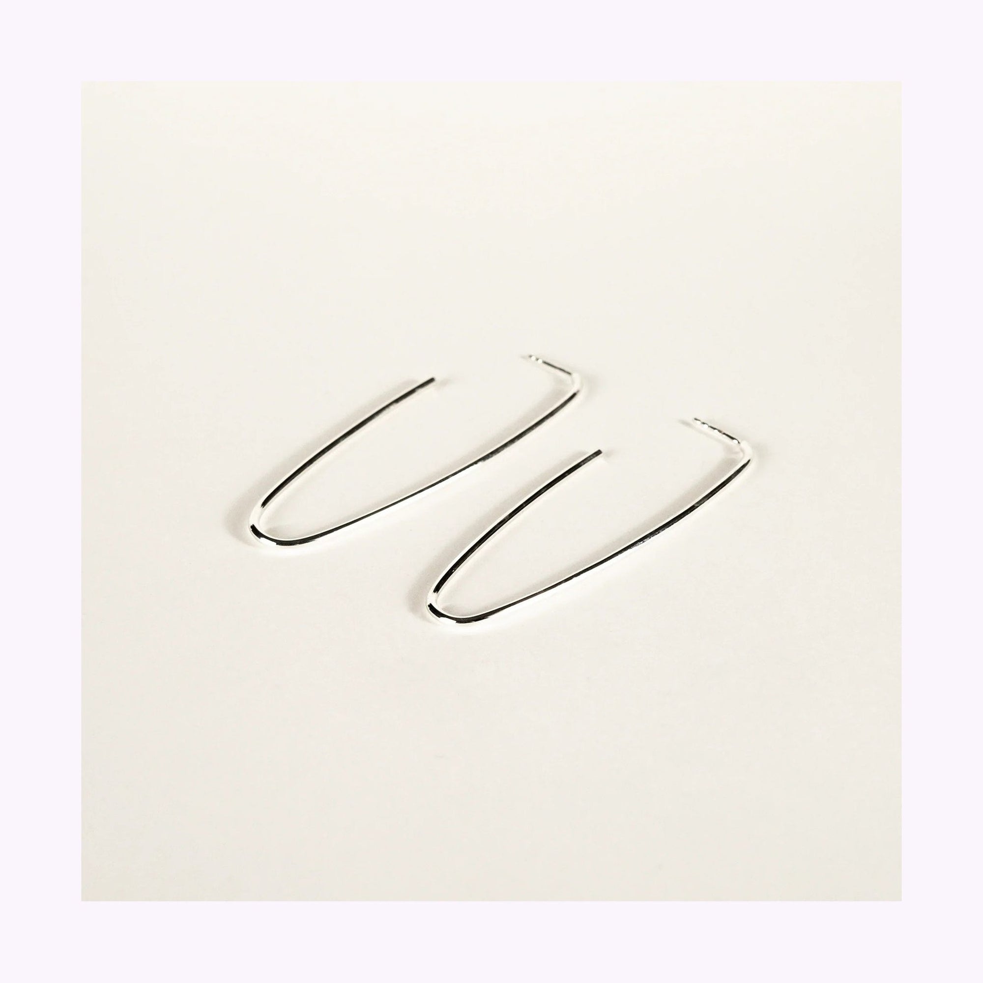 Boucles d'oreilles Hoops Ovale Sarah Bijoux