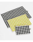 Pochette Go Black Pistachio Pixel Gingham Baggu