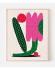 Affiche Flo Fuchsia  A. Sholik x Paperole 8 x 10