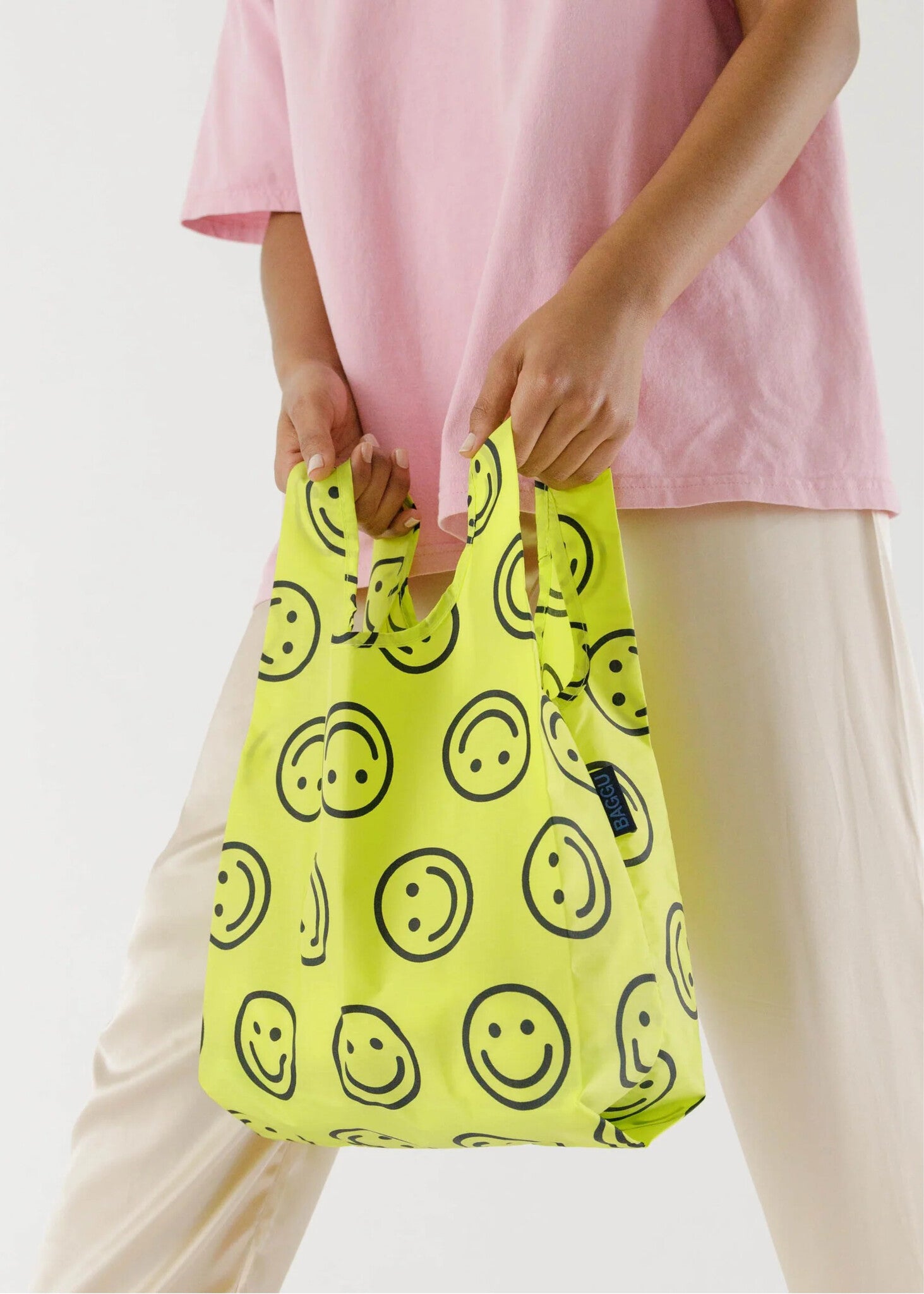 Sac Réutilisable Petit Baggu Happy Yellow