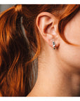 Boucles d'oreilles Moyens Hoops Ruban Sarah Bijoux