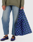 Sac Réutilisable Standard Baggu Iris Green Check