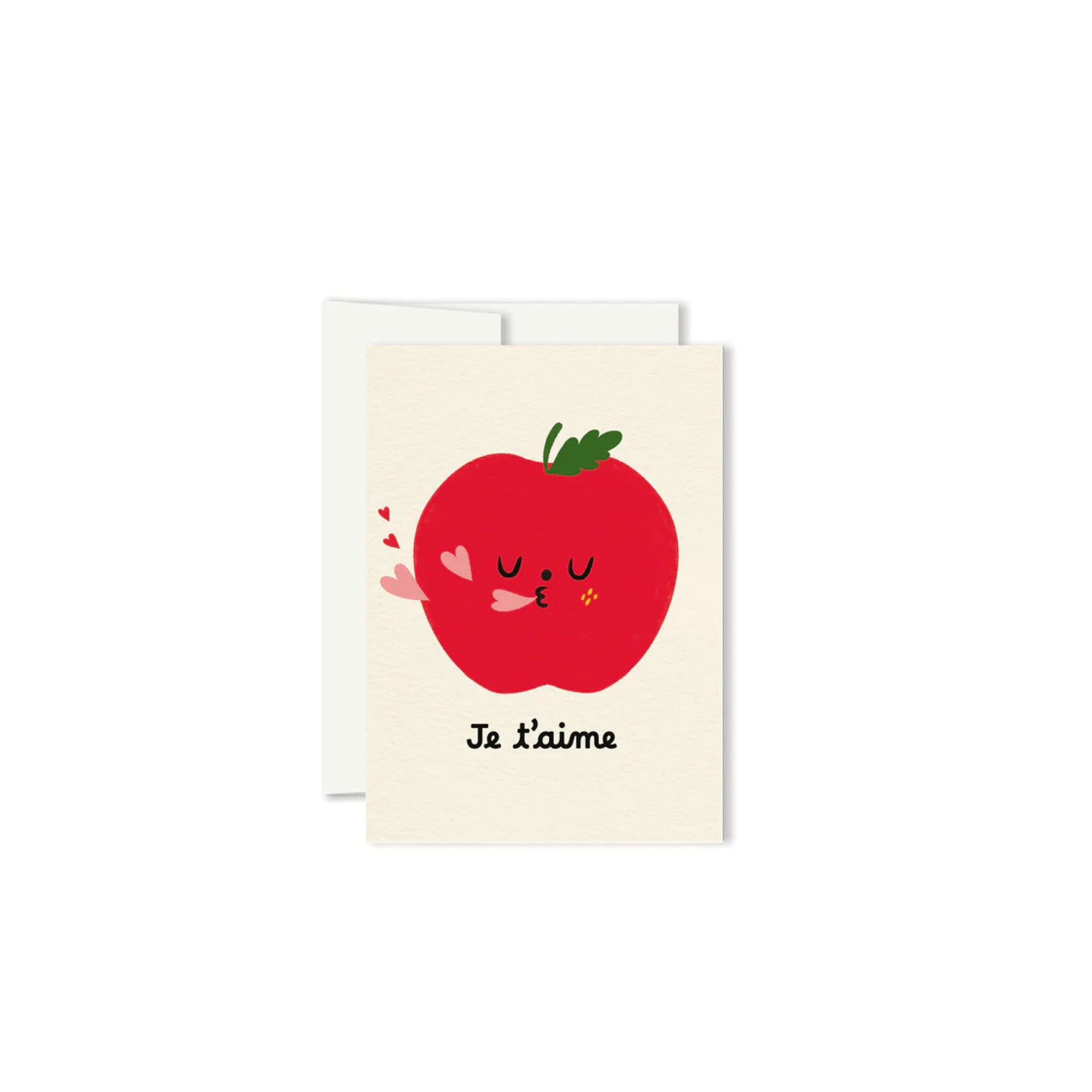 Carte de Souhaits Mini Pomme d'Amour Paperole