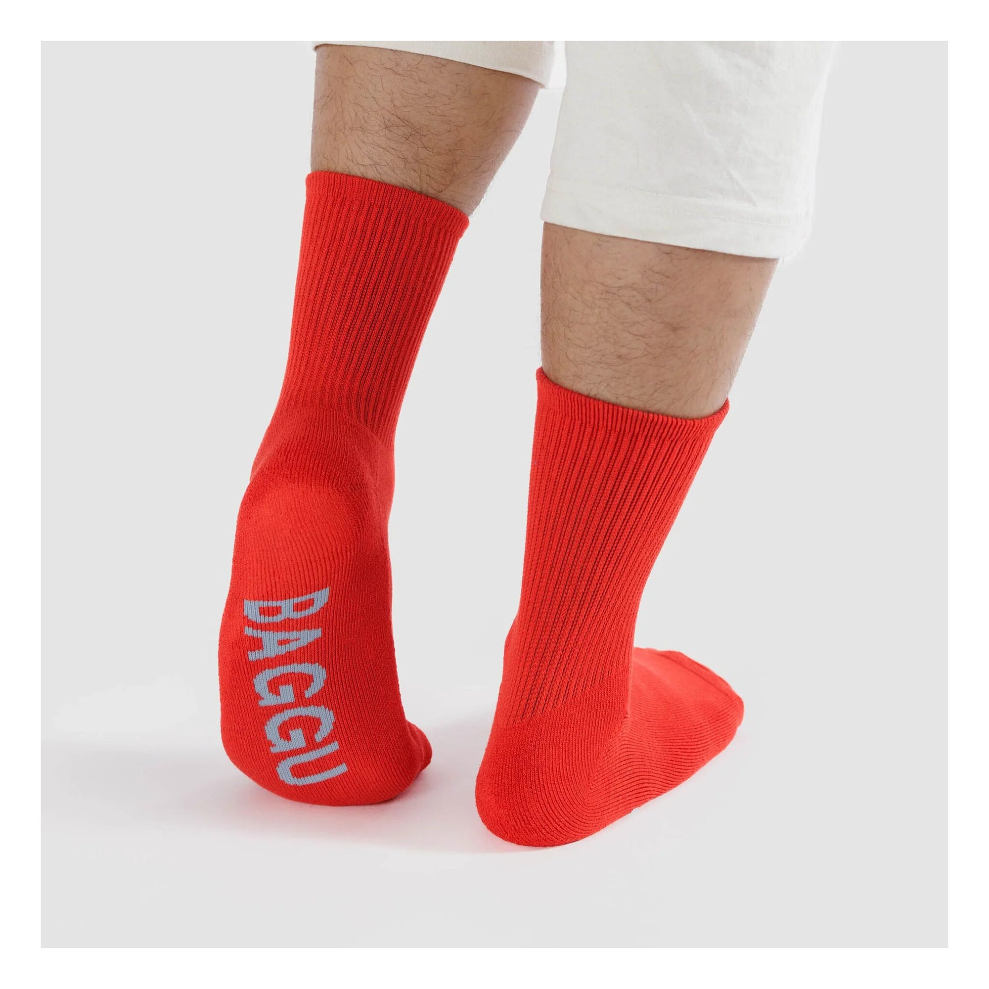 Chaussettes Ribbed Baggu Candy Apple