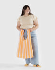 Grand Baggu Sac Réutilisable Tangerine Wide Stripe