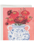 Carte de Souhaits Vase Dragon Red Cap Cards